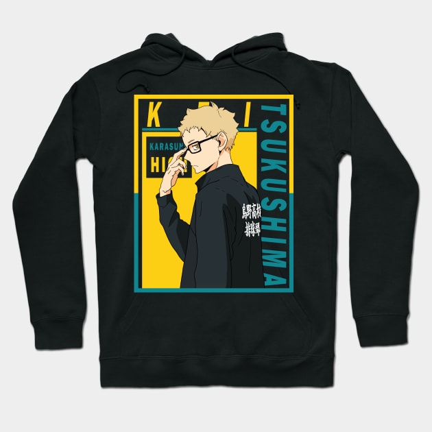 Haikyuu - Kei Tsukishima Hoodie by InalZ